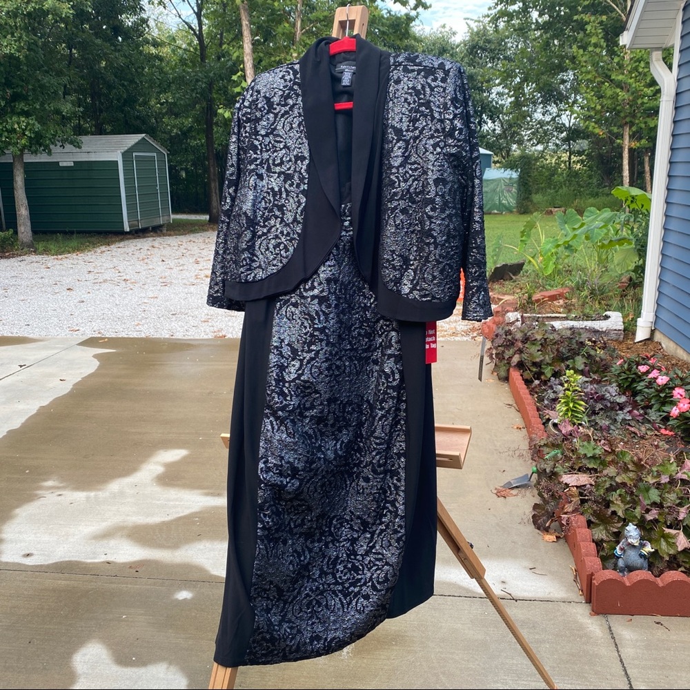 Black/Silver 2piece Dress size 20W